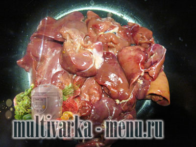 рецепт куриной печени в мультиварке как приготовить печень в мультиварке