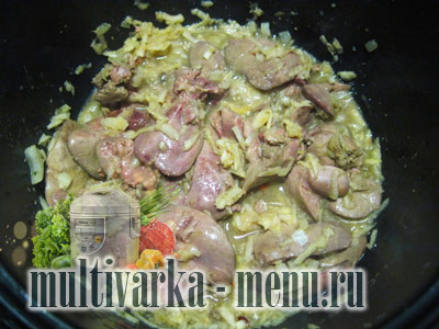 рецепт куриной печени в мультиварке как приготовить печень в мультиварке