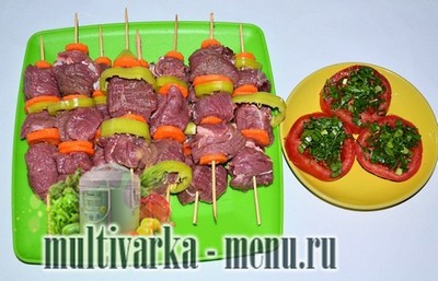 говядина на шпажках