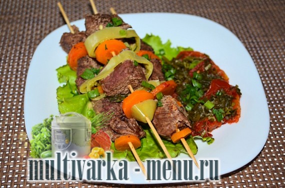 говядина на шпажках