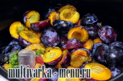 сливовый джем в мультиварке приготовление сливового джема в мультиварке