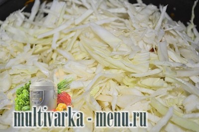 капуста тушеная с говядиной в мультиварке Приготовление капусты тушеной с говядиной в мультиварке