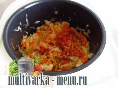 тушеная капуста в мультиварке Приготовление тушеной капусты в мультиварке