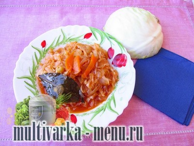 тушеная капуста в мультиварке Приготовление тушеной капусты в мультиварке