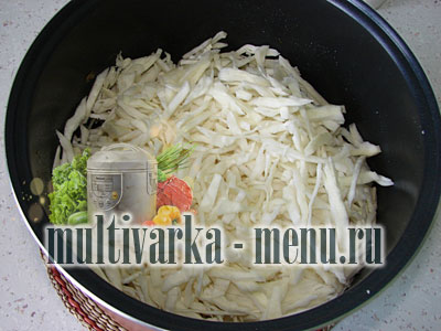 рецепт тушеной капусты в мультиварке как приготовить капусту в мультиварке