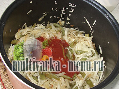 рецепт тушеной капусты в мультиварке как приготовить капусту в мультиварке