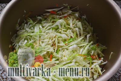 курица с капустой в мультиварке как приготовить капусту в мультиварке