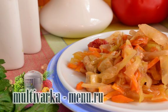 капуста с мясом в мультиварке капуста с мясом в мультиварке рецепт