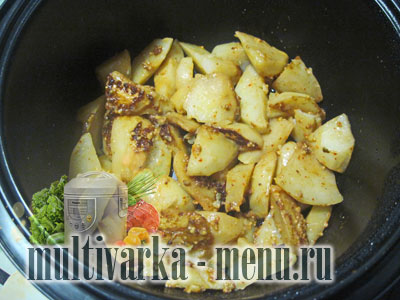 запеченый картофель в мультиварке приготовить картофель фри в мультиварке