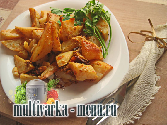 картошка запеченая в мультиварке домашний картофель фри