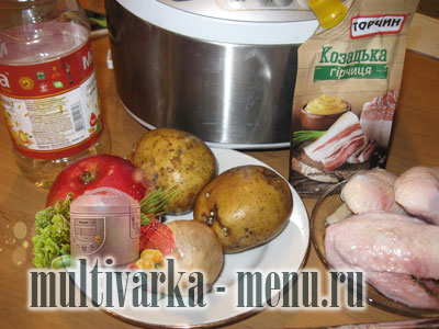 курица с картошкой в мультиварке блюда из картофеля в мультиварке