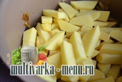 как приготовить картошку в мультиварке картофель с грибами в мультиварке