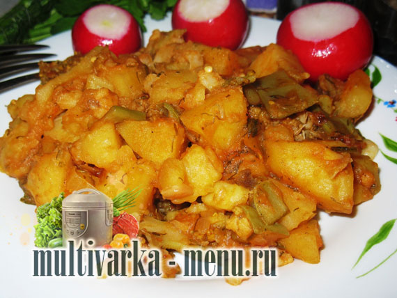 тушеная картошка в мультиварке как приготовить картошку в мультиварке