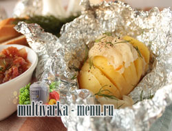 Печеная картошка в мультиварке в фольге...
