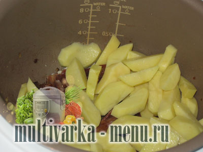 картошка с мясом в мультиварке как приготовить картошку в мультиварке
