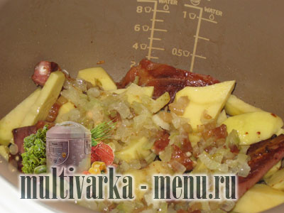 картошка с мясом в мультиварке как приготовить картошку в мультиварке