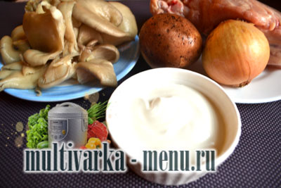 картошка с грибами в мультиварке рецепт тушеная картошка в мультиварке