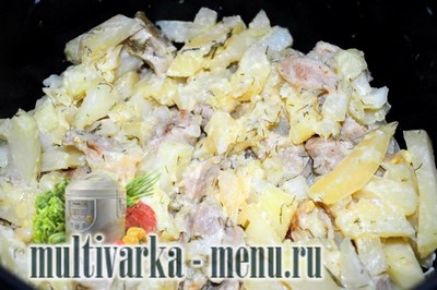 Картошка с мясом в мультиварке приготовление картошки с мясом в мультиварке