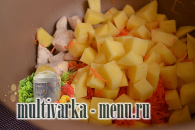 мультиварка тушеная картошка рецепт мультиварка тушеная картошка с курицей