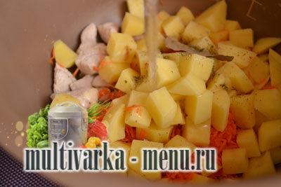 мультиварка тушеная картошка рецепт мультиварка тушеная картошка с курицей