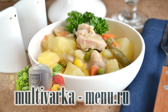 тушеная картошка в мультиварке рецепт тушеной картошки в мультиварке