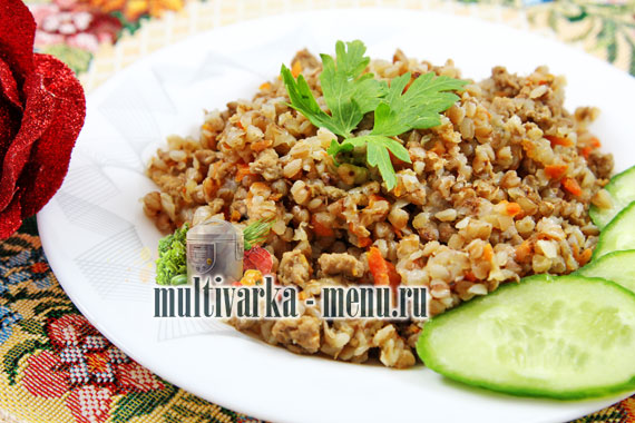 гречка с фаршем в мультиварке гречка в мультиварке