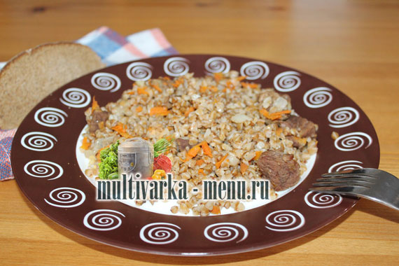 гречка с мясом в мультиварке гречневая каша в мультиварке