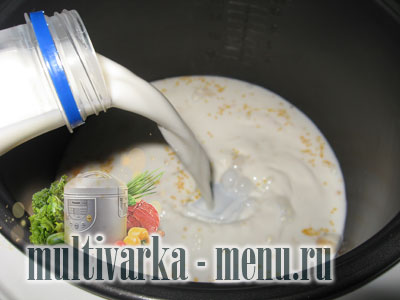 молочная каша в мультиварке каша на молоке в мультиварке