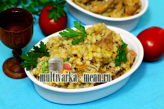 перловка с мясом в мультиварке каши в мультиварке рецепты
