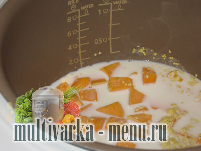каша тыквенная в мультиварке каша на молоке в мультиварке