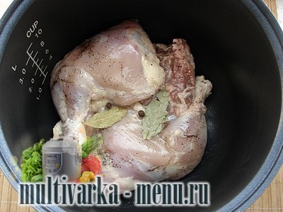 Курица в мультиварке Рецепт тушеной курицы в мультиварке