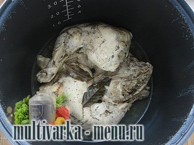 Курица в мультиварке Рецепт тушеной курицы в мультиварке