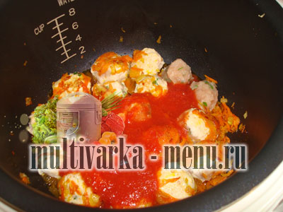 фрикадельки в мультиварке рецепт куриные фрикадельки