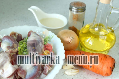 рецепт куриных желудков в мультиварке приготовить куриные желудки в мультиварке