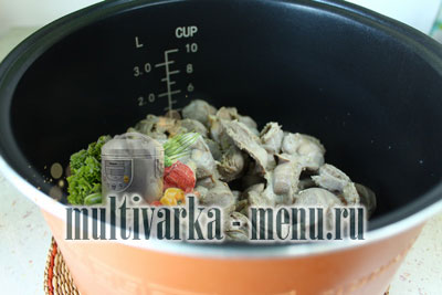 рецепт куриных желудков в мультиварке приготовить куриные желудки в мультиварке