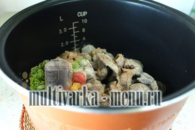 рецепт куриных желудков в мультиварке приготовить куриные желудки в мультиварке