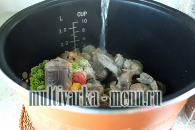 рецепт куриных желудков в мультиварке приготовить куриные желудки в мультиварке