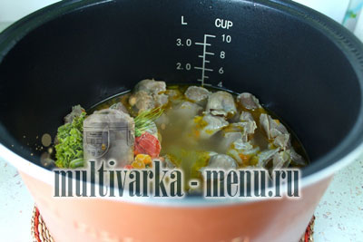 рецепт куриных желудков в мультиварке приготовить куриные желудки в мультиварке