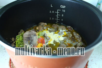 рецепт куриных желудков в мультиварке приготовить куриные желудки в мультиварке
