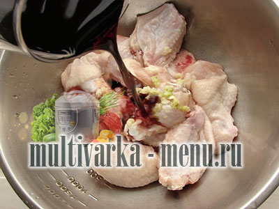 крылышки в мультиварке рецепт крылышки в мультиварке редмонд