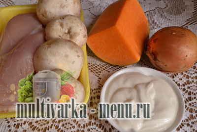 блюда из тыквы в мультиварке тыква с курицей рецепты