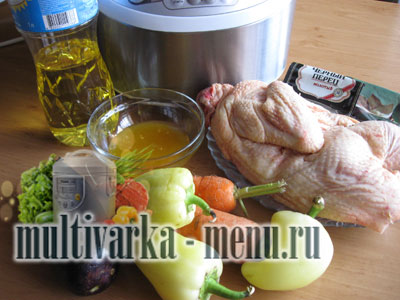 курица с овощами в мультиварке курица с овощами в мультиварке рецепт