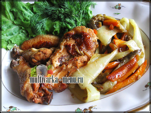 курица с овощами в мультиварке курица с овощами в мультиварке рецепт