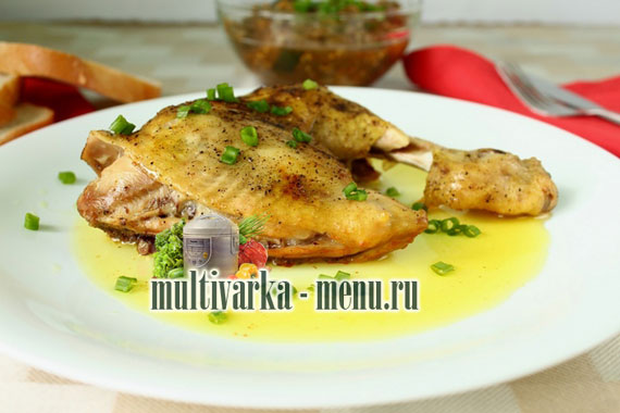 курица запеченная в мультиварке рецепты куры в мультиварке