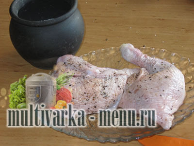 курица жареная в мультиварке рецепт куры в мультиварке