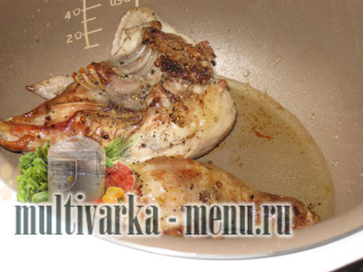 курица жареная в мультиварке рецепт куры в мультиварке