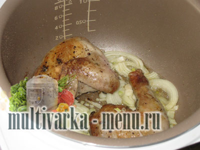 курица жареная в мультиварке рецепт куры в мультиварке