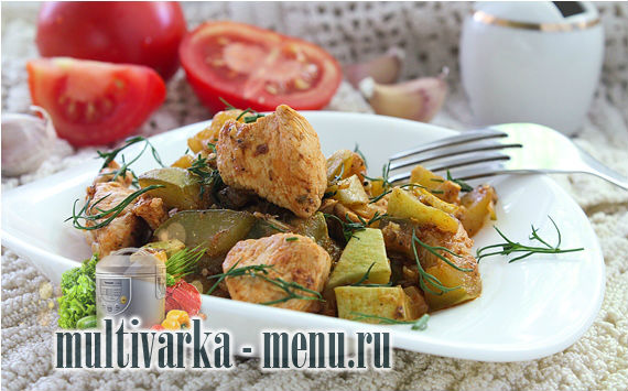 куриное филе с овощами приготовить куриное филе в мультиварке