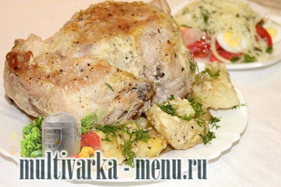курица с картошкой в мультиварке приготовление курицы с картошкой в мультиварке