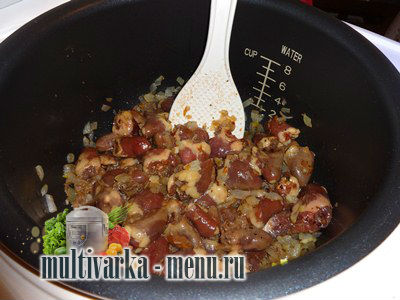 тушеные сердечки в мультиварке рецепт сердечек в мультиварке